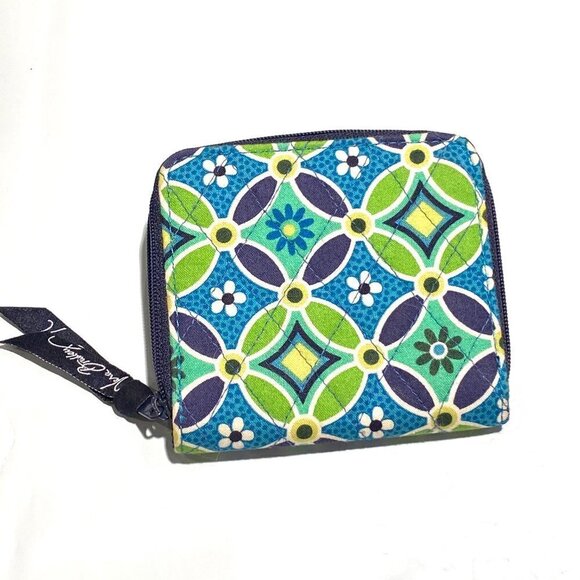 Vera Bradley Blue & Green Wallet - Picture 5 of 5